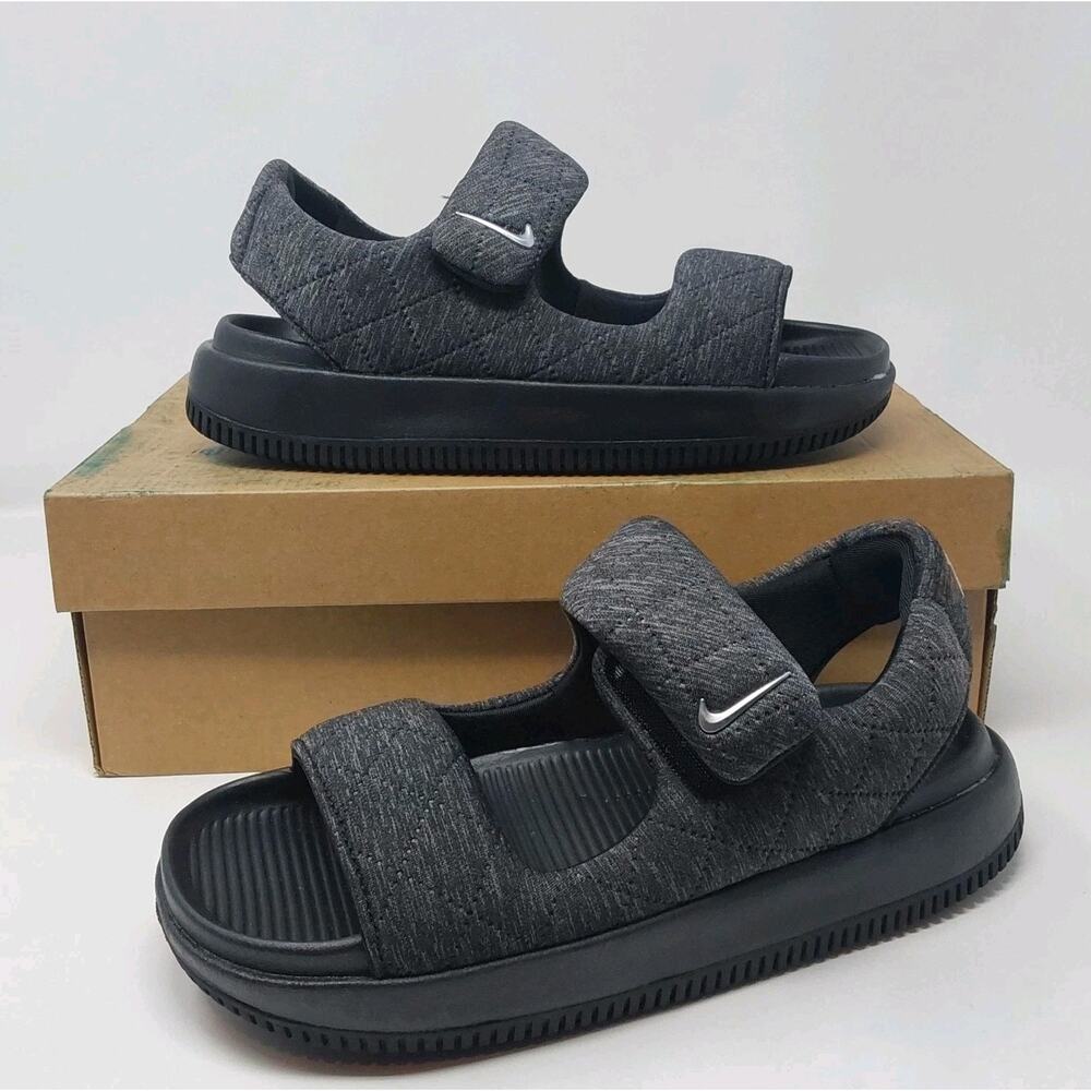 Nike Calm Sandal SE Women’s Size 8 Black Adjustable Comfort Slides HJ9000-002
